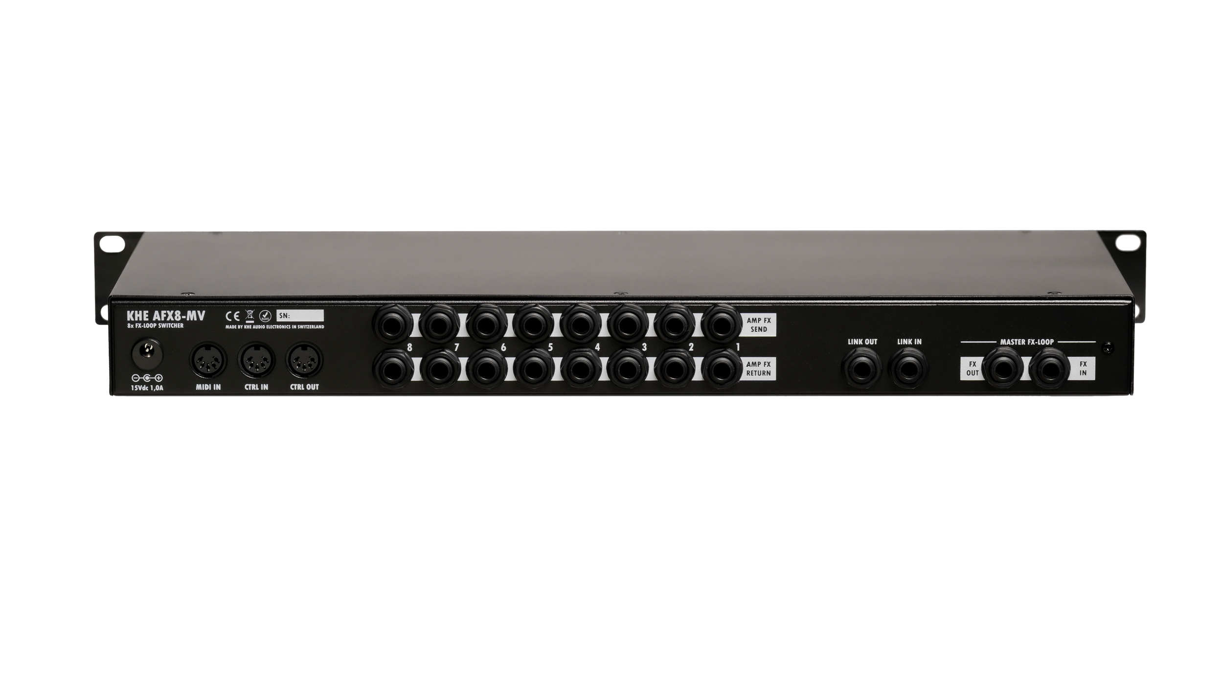 KHE AFX8-MV Fx-Loop Switcher with Master-Volume — KHE Audio | Amp